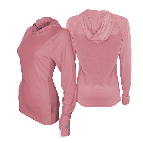 Mobile Cooling Woman's Drirelease Mobile Cooling Hoodie, Plum, XS MCWT03380121